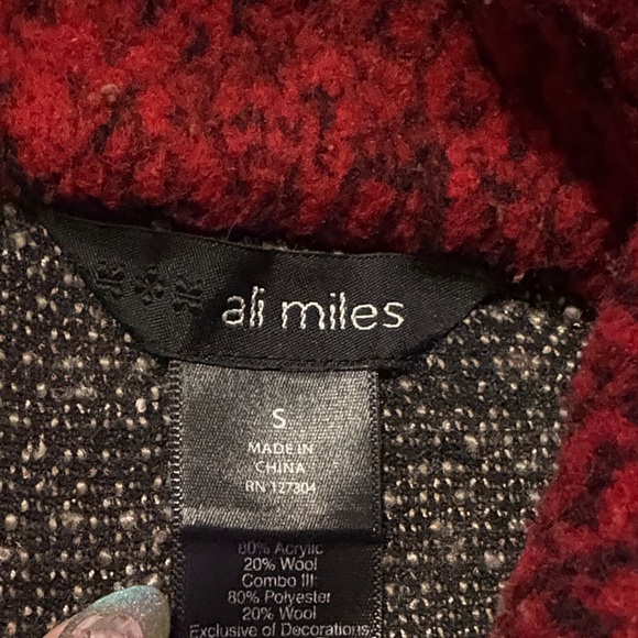 Ali Miles Multicolor Patchwork Women's Coat - Picture 5 of 5